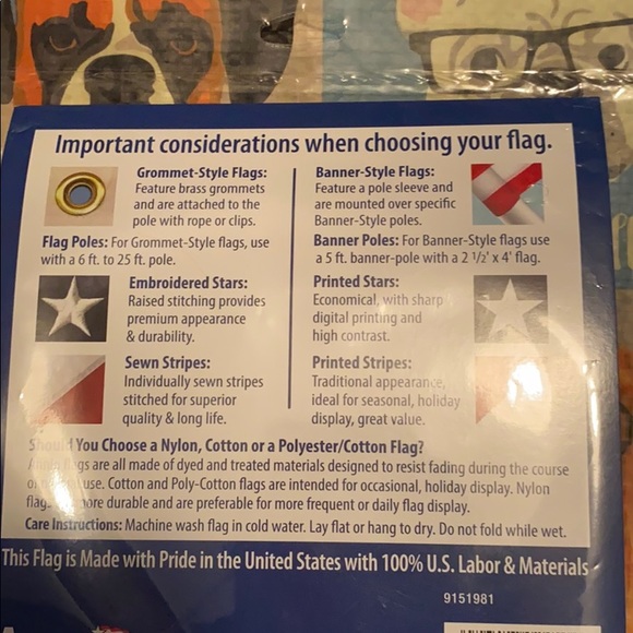 3ft x 5ft U S Flag(Nylon) with Grommets - Picture 4 of 6